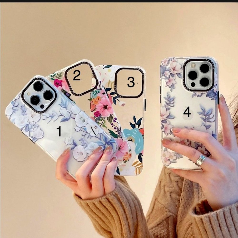 Free 2 Protectors with iPhone cases 12/13/14 series women fancy stylish cases